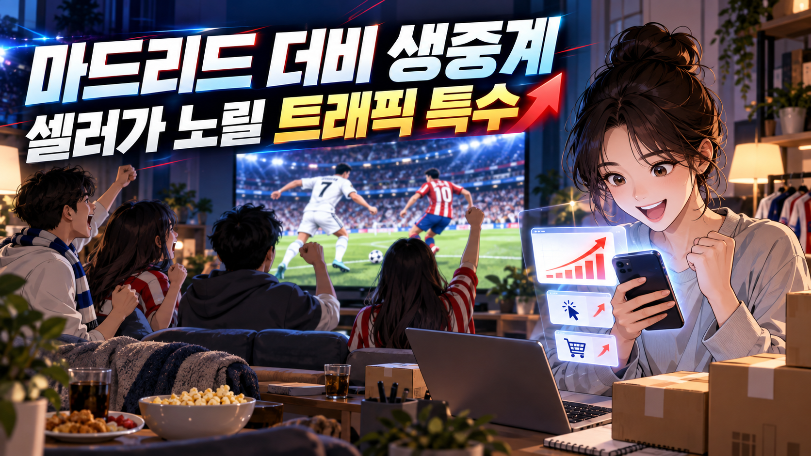 쿠팡플레이 '마드리드 더비' 국내 최초 생중계, 앱 트래픽 특수 노려볼 만