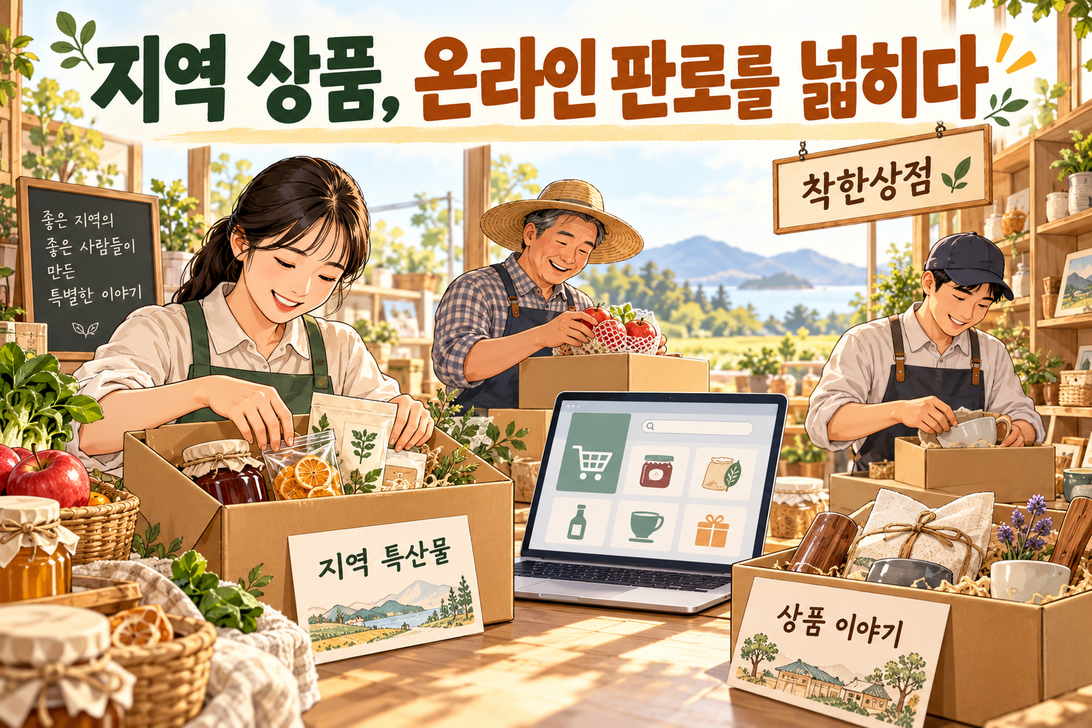 '착한상점' 지역 소상공인 매출 2000억원 돌파, 지역 셀러라면 지금이 입점 기회